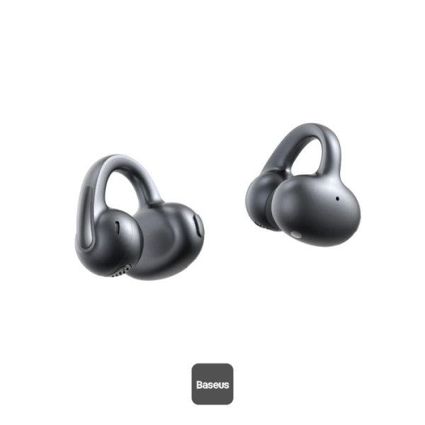 سماعات باسيوس Bowie MC1 Pro اللاسلكية (Open-Ear) - تصميم رياضي مريح وصوت نقي (Cosmic Black)