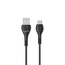 هافيت CB6161 كابل شحن سريع من النوع C بطول 1 متر أسود