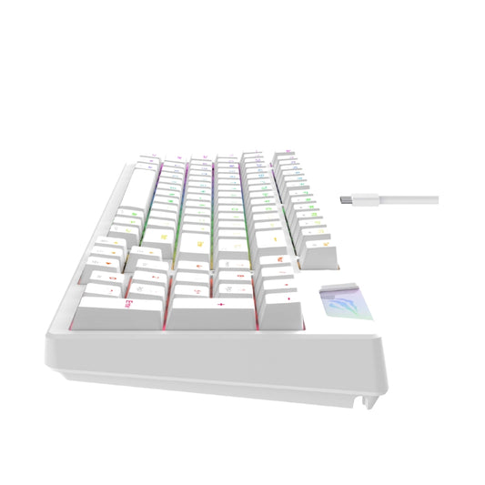 لوحة مفاتيح الألعاب Havit KB885L باللون الأبيض