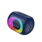 هافيت SK885BT مكبر صوت لاسلكي مقاوم للماء مزود بإضاءة RGB ملون باللون الأزرق