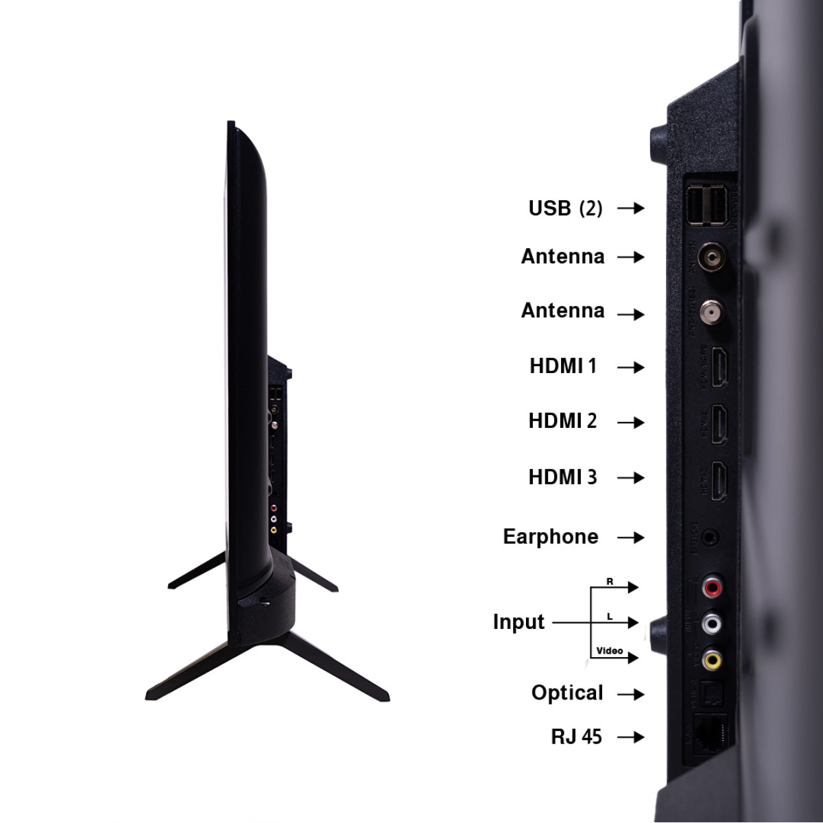 JVC 43N7115 - التصميم بدون إطار