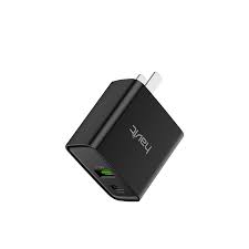 شاحن هافيت المملكة المتحدة PD20W+QC3.0 باللون الأسود