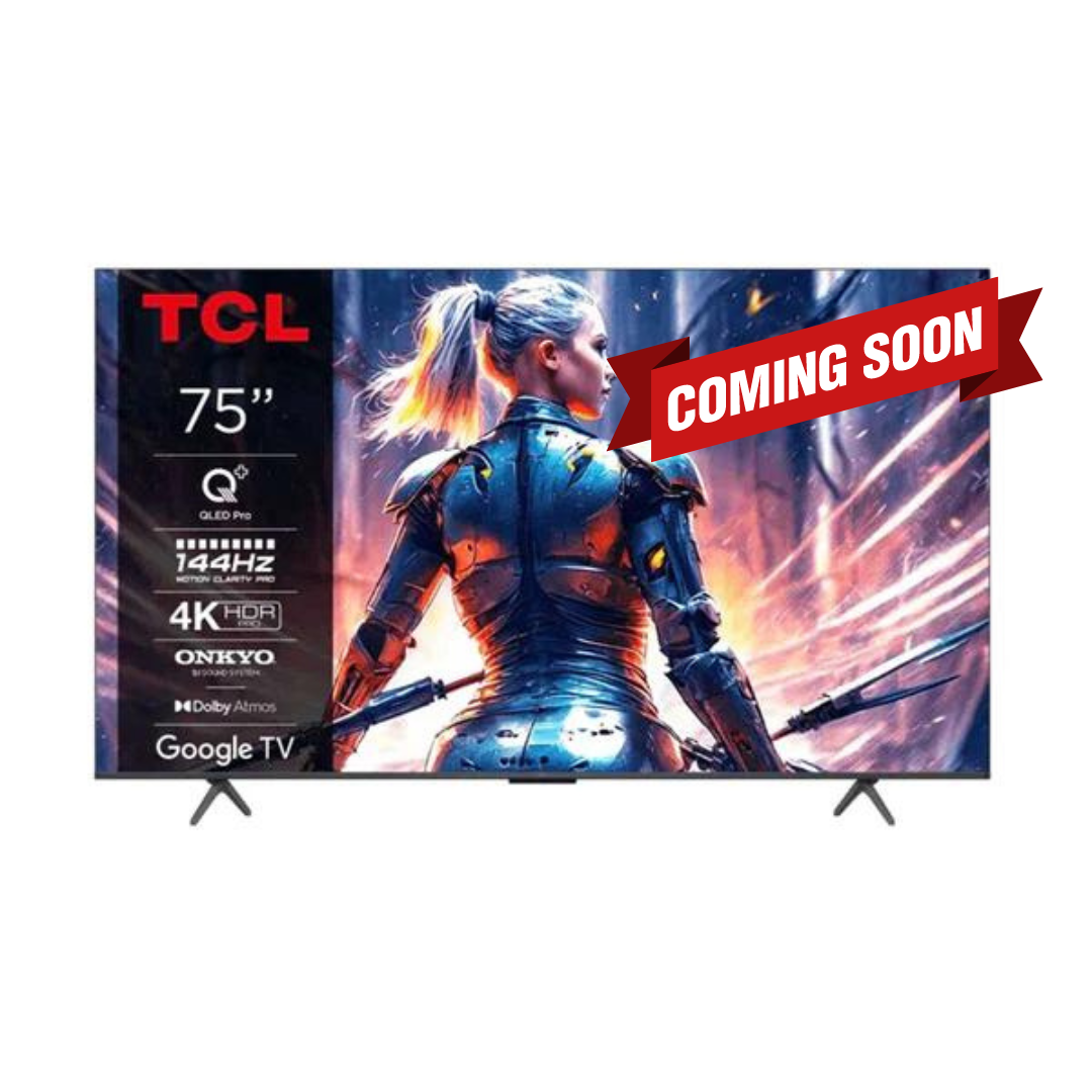 TCL 75 T8B 4K 144HZ QLED TV with Google TV and Game Master Pro 3.0