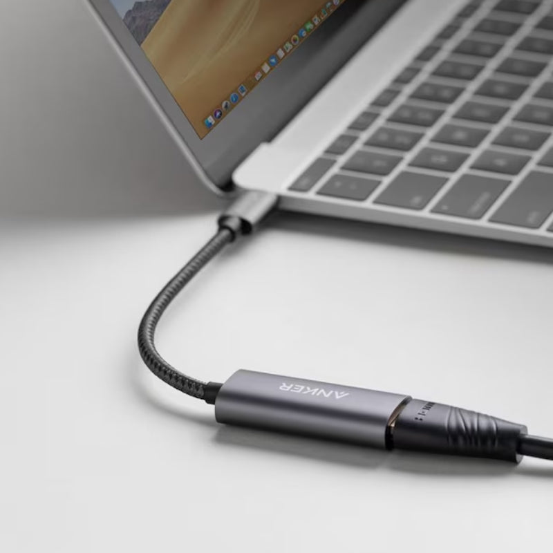 محول Anker PowerExpand+ USB-C إلى HDMI 4K باللون الرمادي