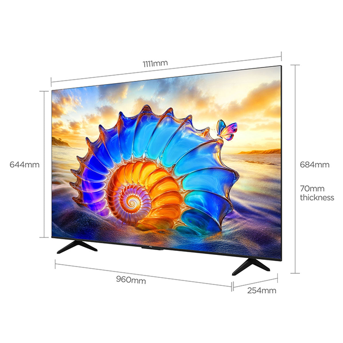 TCL V6D 50 بوصة - زاوية جانبية