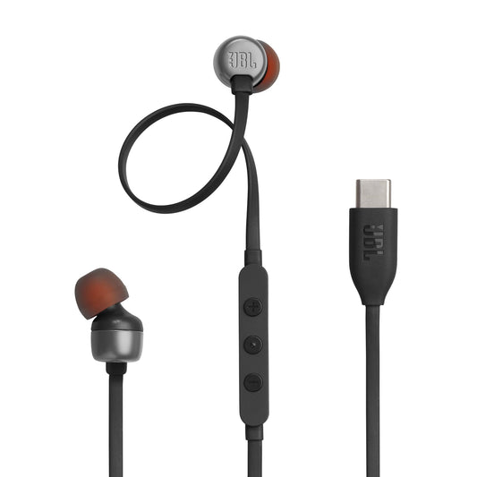 JBL TUNE 310C-Black-Stylish wireless USB-C Port and Strong Look