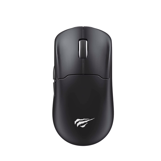 ماوس ألعاب سلكي من هافيت MS979WB مزود بقاعدة شحن RGB باللون الأسود
