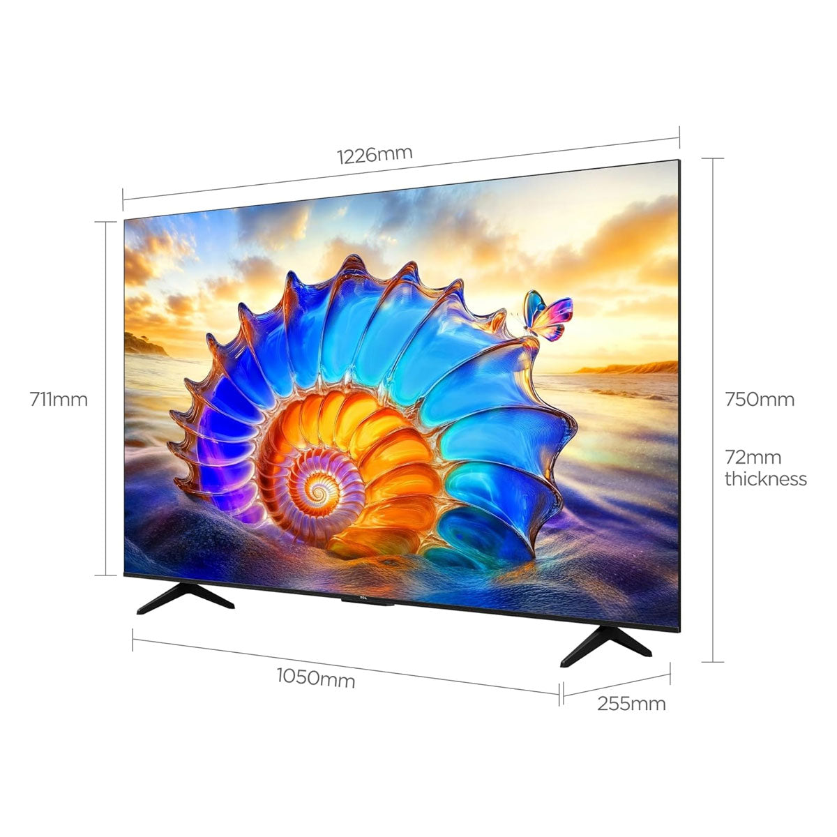 TCL V6D 55 بوصة - منظر جانبي