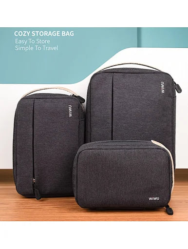 WIWU Cozy Organize Bag Electronic Storage Bag مع طبقات مزدوجة