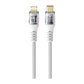 كابل هافيت CB6241 بطول 1 متر من النوع C إلى لايتنينج PD20W أبيض
