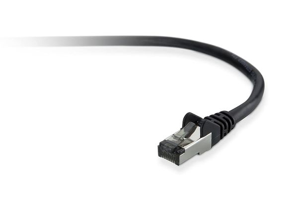 كابل شبكة بلكين 15 متر RJ45 Cat6 أسود