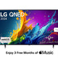 تلفزيون LG QNED80 4K الذكي 65 بوصة مع AI Magic Remote وHDR10 وwebOS24 (طراز 65QNED80T6B، 2024)