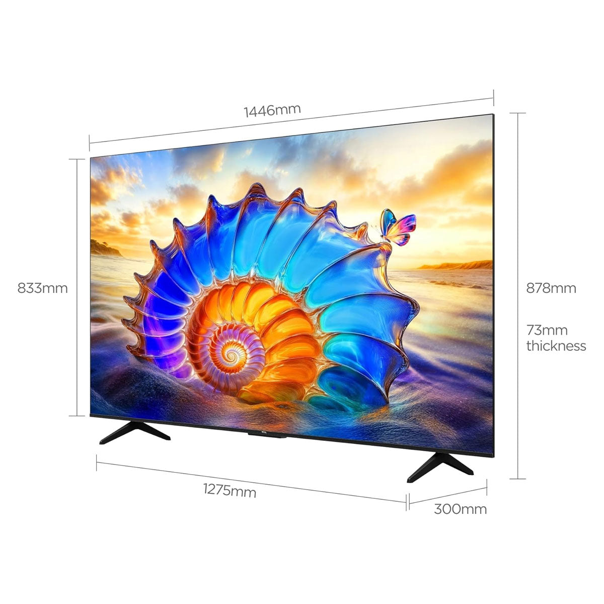 TCL V6D 65 بوصة - زاوية جانبية