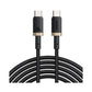 باسيوس كابل ديورا USB-C→C ‏240 واط بطول 1 متر أسود