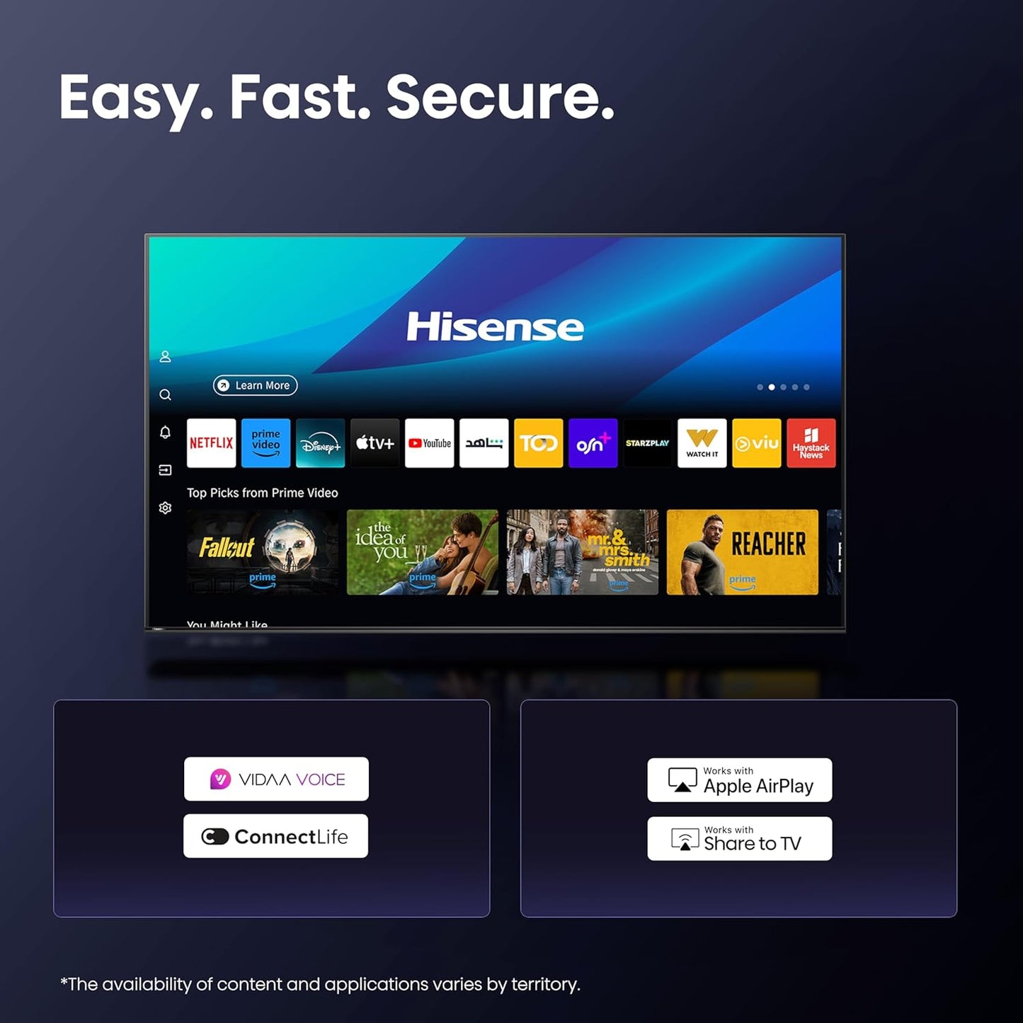 Hysense U8N / 2024 screen