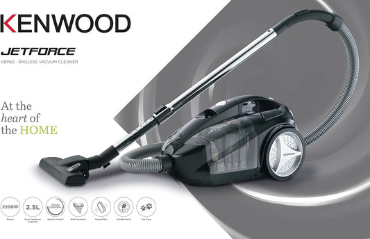 مكنسة Kenwood الكهربائية موديل VBP60.000BK – تمنع البكتيريا