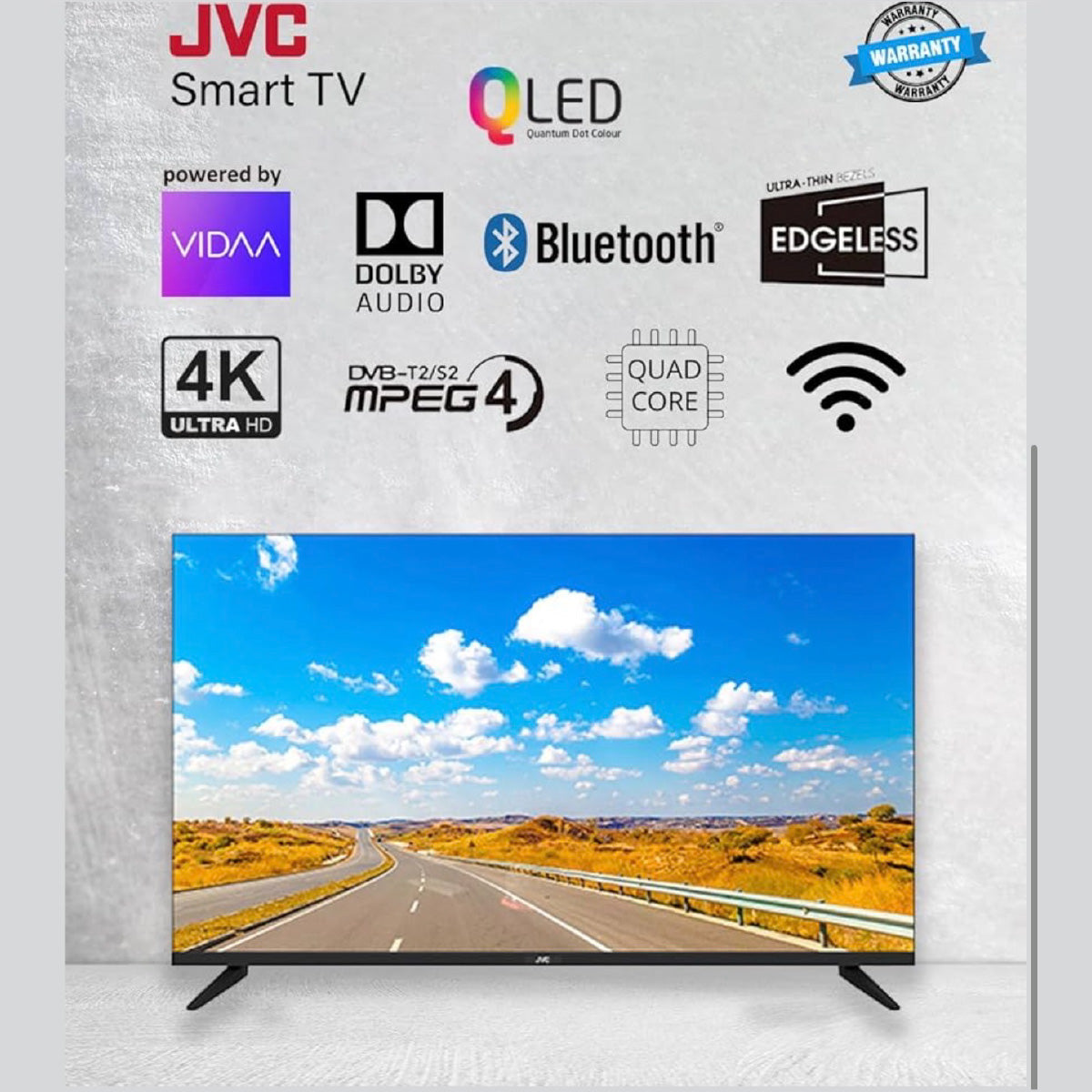 شاشة JVC 75 بوصة QLED Google TV