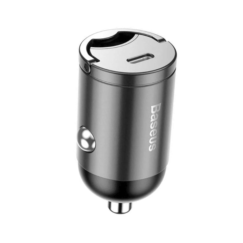شاحن سيارة Baseus Tiny Star Mini – صغير الحجم مع كابل C+C مرفق