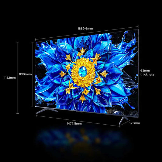TCL P8L 85 بوصة - الأبعاد
