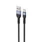 كابل هافيت USB C إلى C بطول 1 متر أسود وأزرق