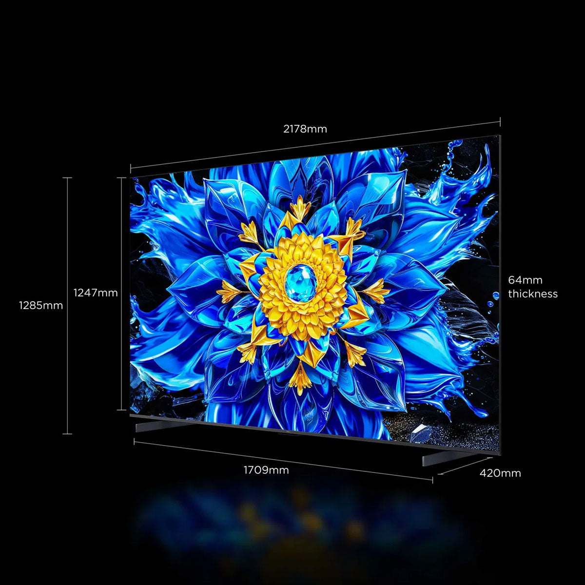 TCL P8L 98 بوصة - زاوية جانبية