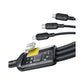 باسيوس كابل سيـلكي 3 في 1 USB-C→M+L+C ‏100 واط بطول 1.5 متر أسود