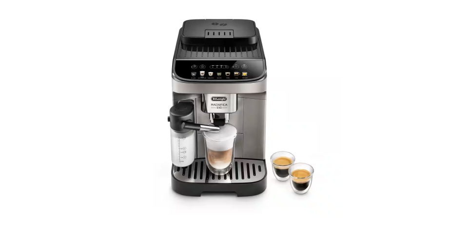 ماكينة القهوة De'Longhi Magnifica Evo ECAM290.81.TB هي ماكينة قهوة أوتوماتيكية بالكامل