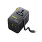 باسيوس – محول سفر عالمي EnerCore AG11 مع كابل قابل للسحب (2AC + 2USB + USB-C) بقدرة 45 واط