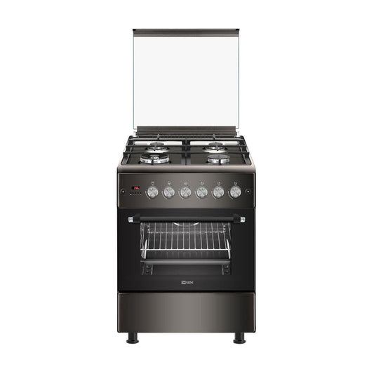 INSIDE FTS-6031-SMK Gas Cooker 4 Burners, Black طباخ انسايد