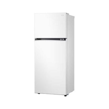 LG GNB-482GVWP refrigerator with a 315-liter upper freezer (11 cubic feet), equipped with Linear Cooling technology and Smart Inverter technology, white color
