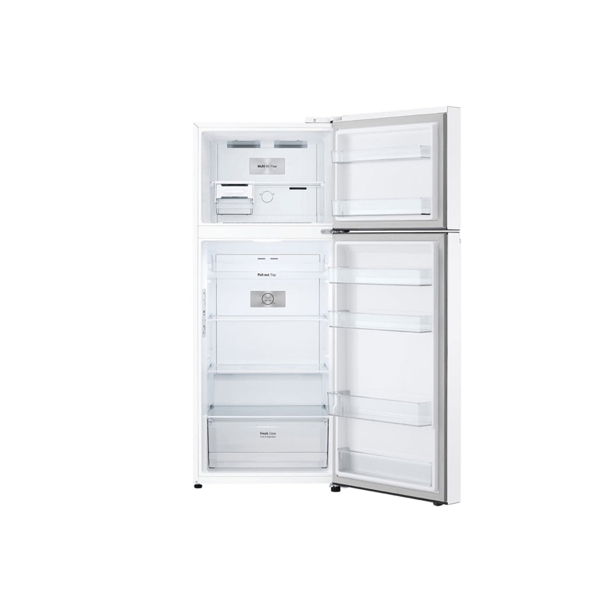 LG GNB-582GVWP refrigerator with 423 liters, white color