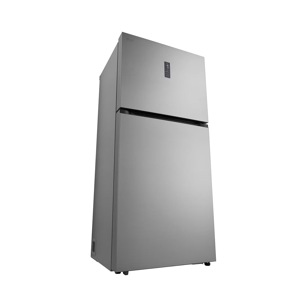 ثلاجة ال جي 656 لتر فريزر علوي لون فضي بلاتيني | LG GRF-862BVLB