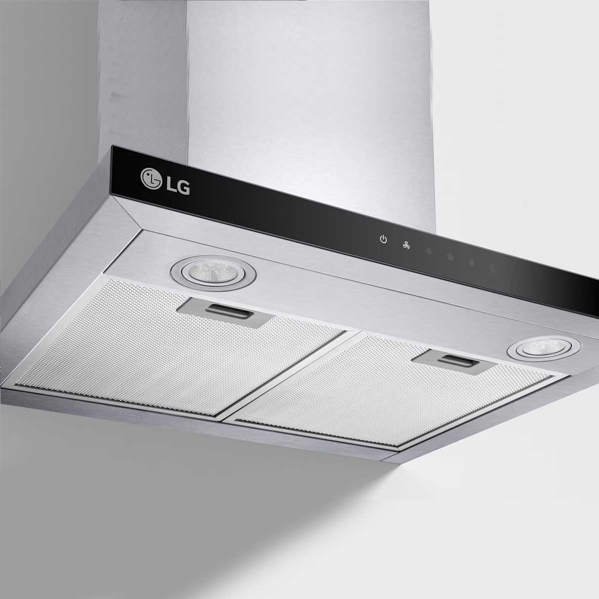 شفاط مطبخ LG HC7Z2425S بعرض 60 سم، مع تحكم باللمس وقوة شفط عالية