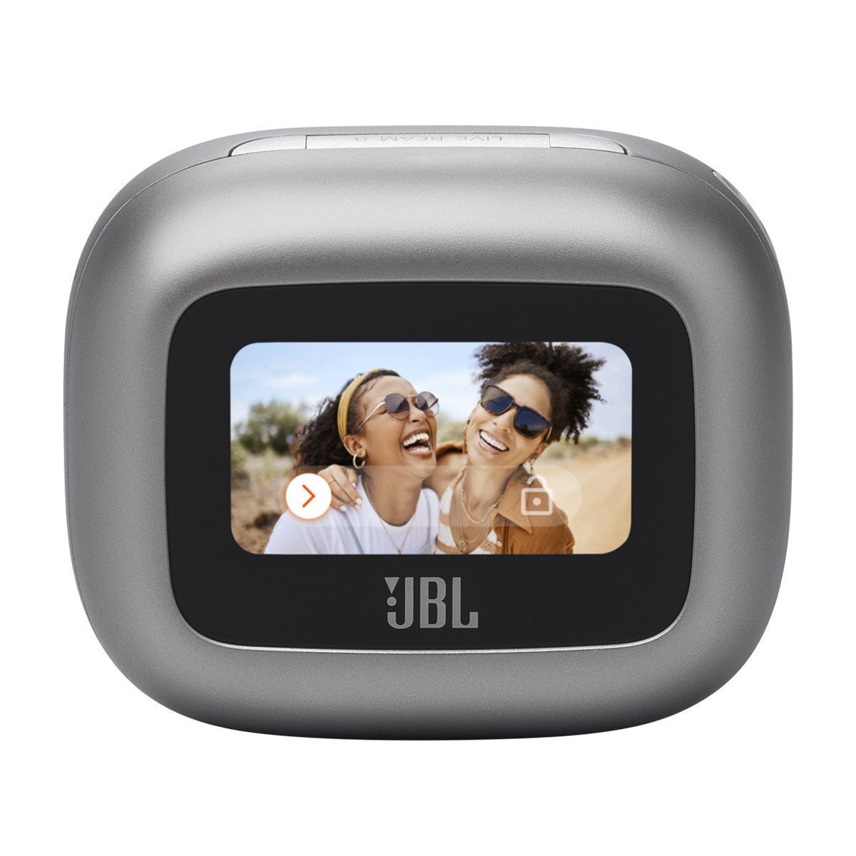 JBL Live Beam - silver - advanced audio performance and smart Inside in the ear design
