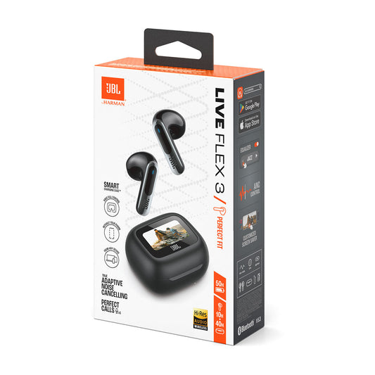 JBL Live Flex - Black - smart audio performance with an elegant design that lasts all day