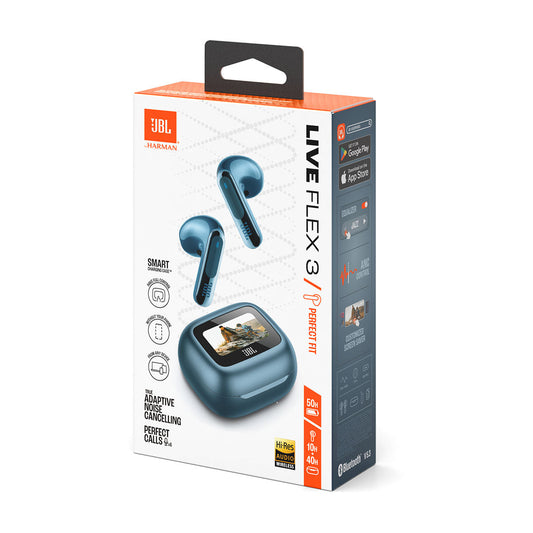 JBL Live Flex - Blue - Soft Sound Steam and Stylish Design
