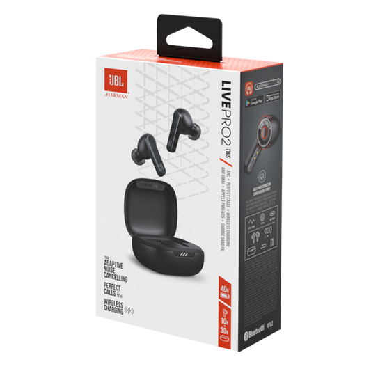 JBL Live Pro 2 - Black - Stylish design and professional voice with smart noise insulation