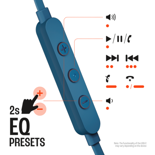 JBL TUNE 305C - سماعات سلكية Hi-Res Audio بمنفذ USB-C