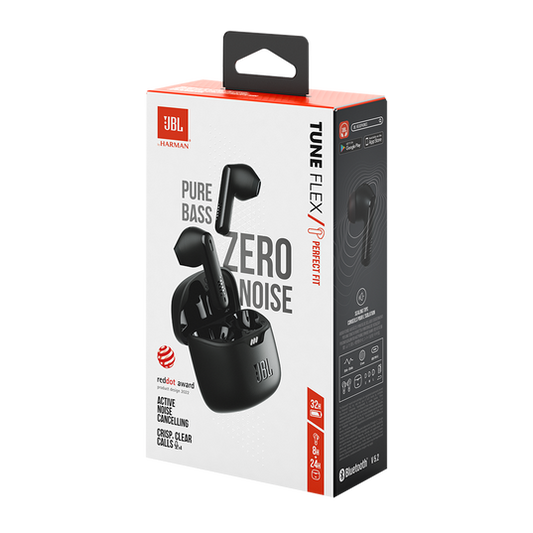 JBL TUNE FLEX - Black - Open Design with a strong noise insulation and sound