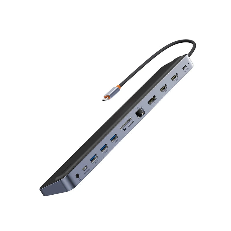 محطة الإرساء Baseus EliteJoy EH3 متعددة المنافذ 12‑في‑1 – رمادي فضائي أنيق