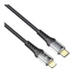 الكابل Havit CB6241 بطول 1 متر، Type-C إلى Lightning، يدعم الشحن السريع PD 20 واط، اللون أسود.