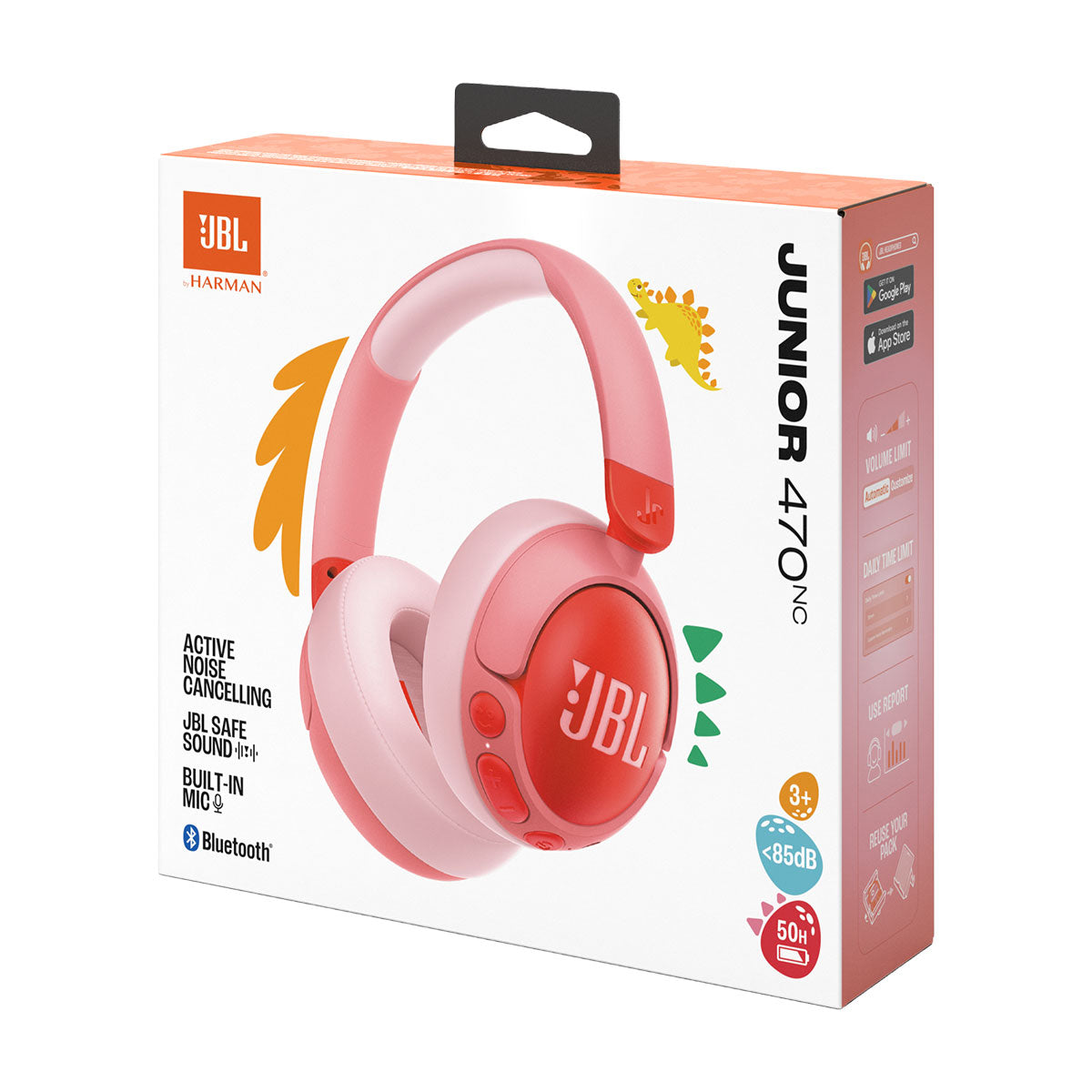 سماعة JBL JR 470NC – راحة وأمان للصغار مع تقنية عزل الضوضاء الذكي