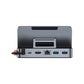 باسيوس موزع منافذ GamerX ‏6 منافذ Type-C رمادي فضي