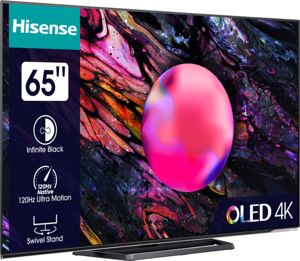 4K SMART OLED A85K شاشة هايسنس 65 عقدة