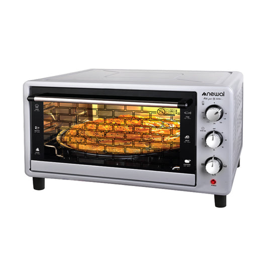 NEWAL MOV-1550/05 فرن ميكروويف، سعة 50 لتر، 1800 واط، فضي فرن نوال