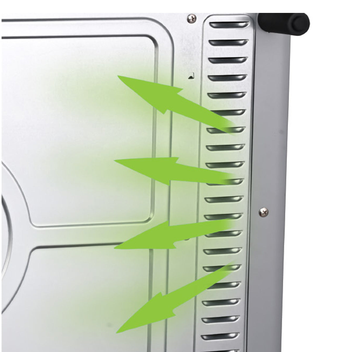 NEWAL MOV-1550/05 فرن ميكروويف، سعة 50 لتر، 1800 واط، فضي فرن نوال