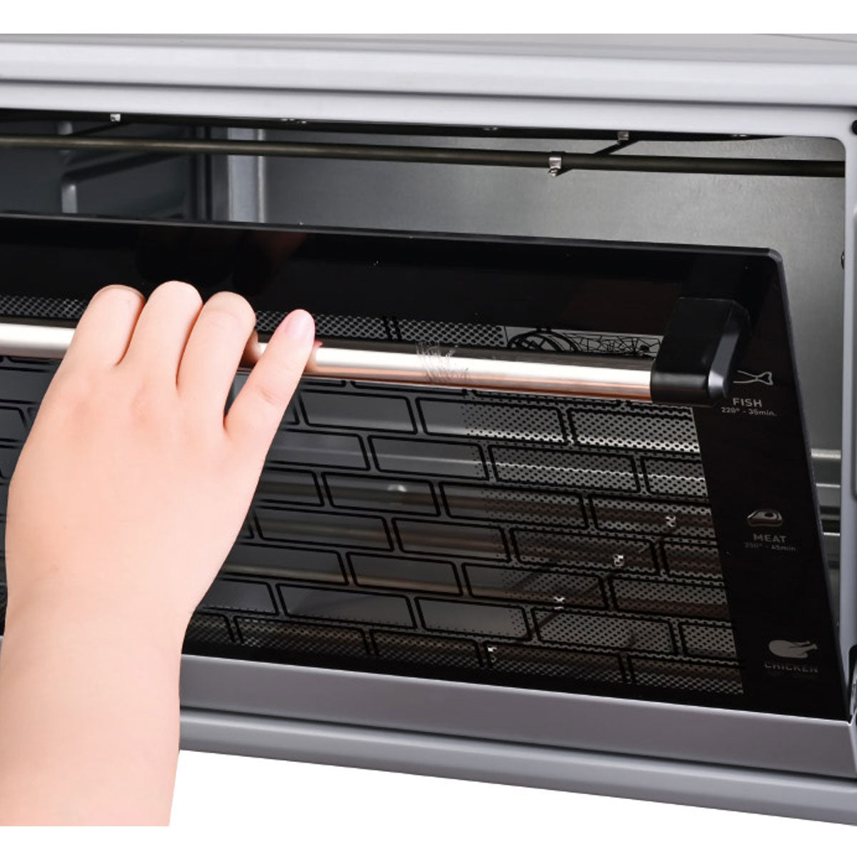 NEWAL MOV-1550/02 فرن ميكروويف، سعة 50 لتر، 1800 واط، أسود فرن نوال