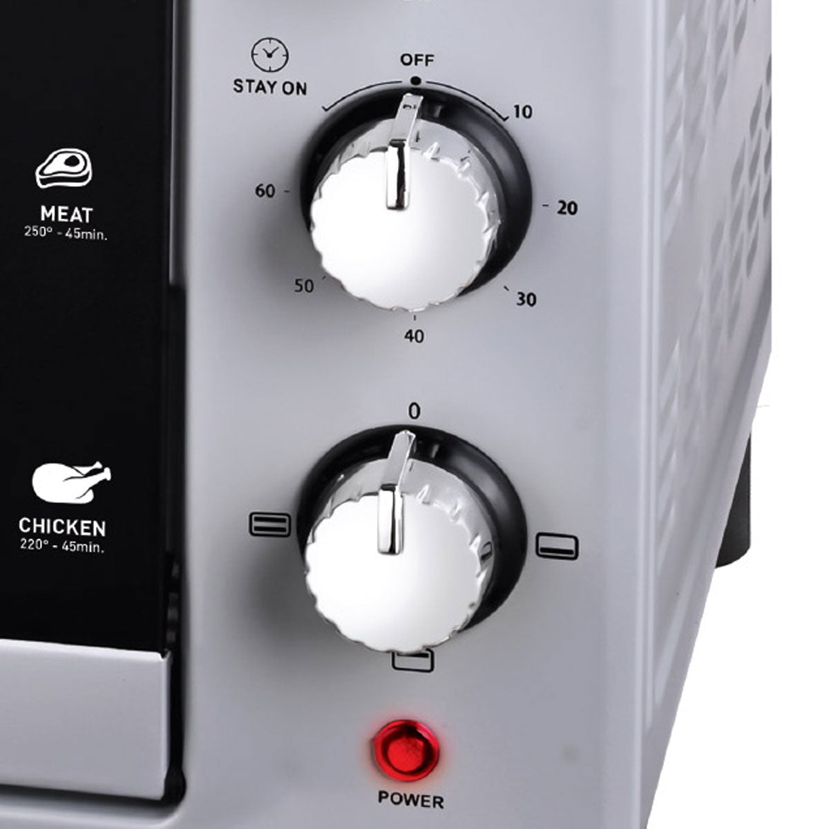NEWAL MOV-1550/02 فرن ميكروويف، سعة 50 لتر، 1800 واط، أسود فرن نوال