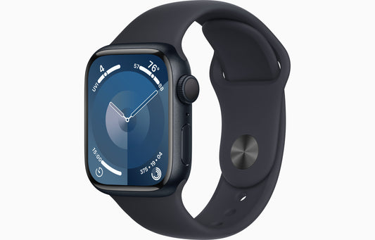 Apple Watch Series 9 45mm GPS Midnight - ساعة ابل سيريز 9 مقاس 45 ملم بنظام تحديد المواقع -اللون منتصف الليل