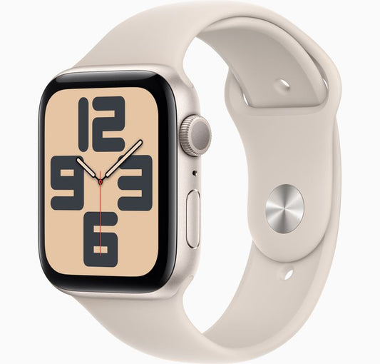 Apple Watch SE 2 44MM GPS  Starlight -  ساعة ابل سيريس2 لون ابيض